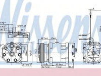 Compresor aer conditionat OPEL MOVANO platou / sasiu (U9, E9) (1998 - 2016) NISSENS 89489