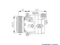 Compresor aer conditionat Opel OMEGA B (25_, 26_, 27_) 1994-2003 #2 01135240