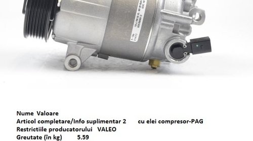 Compresor aer conditionat pentru VW 2005 - 2018
