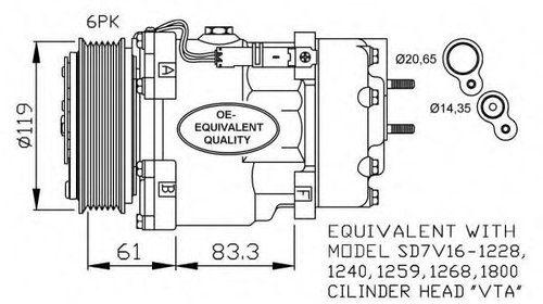 Compresor aer conditionat PEUGEOT 307 (3A/C) 