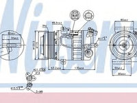 Compresor aer conditionat RENAULT LAGUNA III (BT0/1) (2007 - 2016) NISSENS 89392