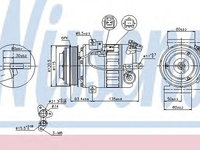 Compresor aer conditionat RENAULT LAGUNA III (BT0/1) (2007 - 2016) NISSENS 89394