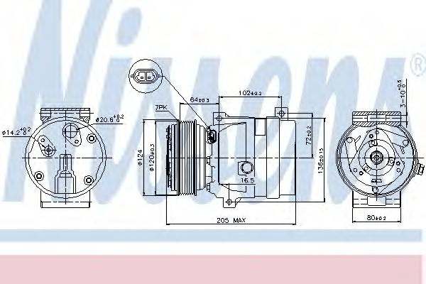 Compresor aer conditionat RENAULT SCÉNIC I (JA0/1_) (1999 - 2003) NISSENS 89435