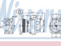 Compresor aer conditionat RENAULT SCÉNIC I (JA0/1_) (1999 - 2003) NISSENS 89072