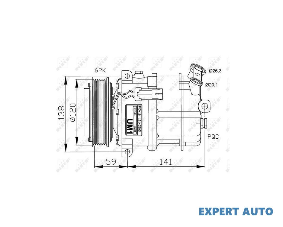 Compresor aer conditionat Saab 9-3 (YS3F) 2002-201