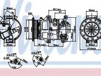 Compresor aer conditionat TOYOTA COROLLA Verso (ZER_, ZZE12_, R1_) (2004 - 2009) NISSENS 89309