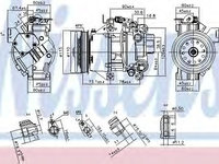 Compresor aer conditionat TOYOTA YARIS/VITZ (SCP9_, NSP9_, KSP9_, NCP9_, ZSP9_) (2005 - 2016) NISSENS 89528