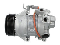Compresor aer conditionat Toyota Yaris (XP90), 2006-2011, motor 1.0, 50kw/52kw, 1.3, 64kw, 1.33, 74kw, benzina, 1.4 D-4D, 66kw, diesel, rola curea 100 mm, 6 caneluri, de tip Denso: 5SER09C