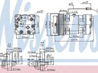 Compresor aer conditionat VOLVO FH 12 (1993 - 2016) NISSENS 89411