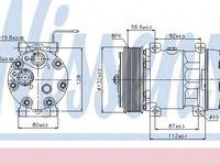 Compresor aer conditionat VOLVO FH 12 (1993 - 2016) NISSENS 89065