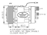 Compresor aer conditionat VOLVO FH 12 (1993 - 2016) NRF 32073