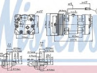 Compresor aer conditionat VOLVO FH 16 (1993 - 2016) NISSENS 89411