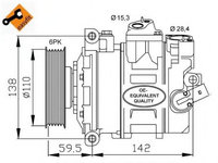 Compresor aer conditionat VW BEETLE Cabriolet (5C7) (2011 - 2016) NRF 32146