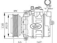 Compresor aer conditionat VW PASSAT (3B2) (1996 - 2001) NRF 32111