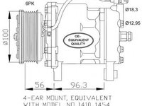 Compresor aer conditionat VW POLO Variant (6KV5) (1997 - 2001) NRF 32065