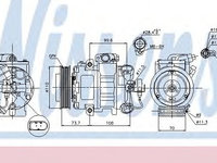 Compresor aer conditionat VW TIGUAN (US) (2016 - 2016) NISSENS 89026