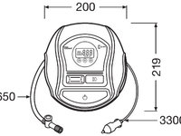 COMPRESOR AUTO 12V 120 W CU AFISAJ DIGITAL TYREINFLATE 650 OSRAM