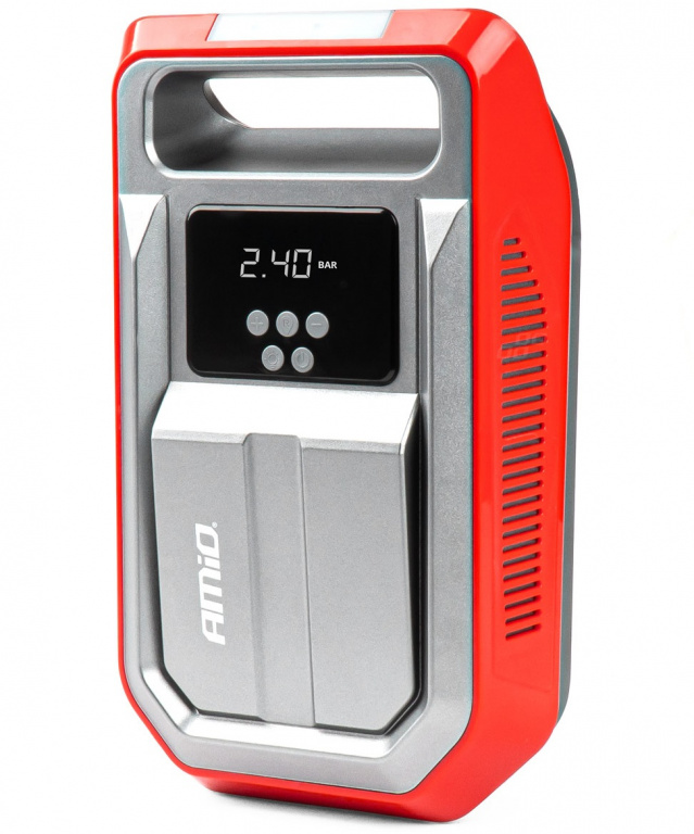 Compresor Auto Digital Led Lcd 12V 10 Bar 140 Psi Amio 03268