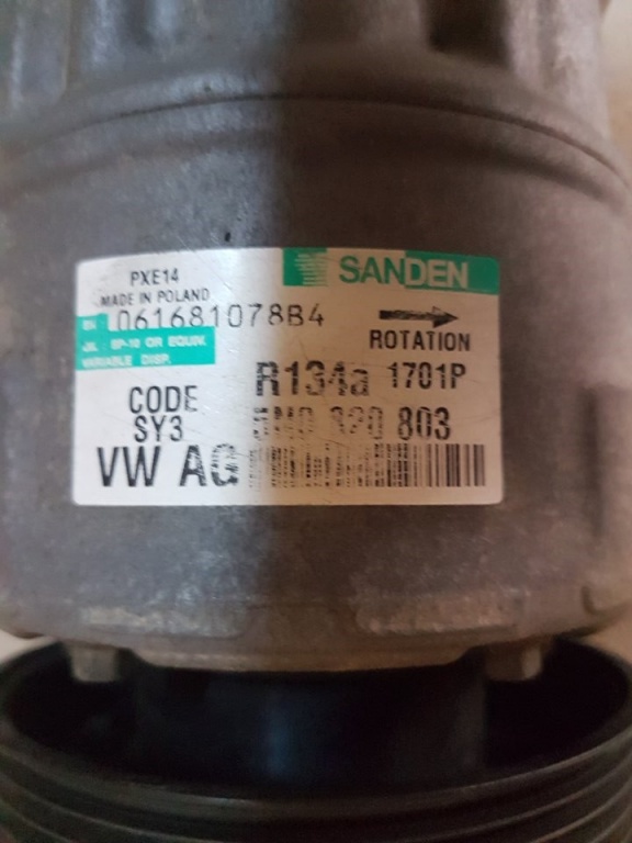 Compresor clima 5n0820803 audi a1 1.4 tf