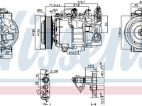 COMPRESOR CLIMA AC RENAULT MEGANE III Coupe (DZ0/1_) NISSENS NIS 890763 2008 2009 2010 2011 2012 2013 2014 2015