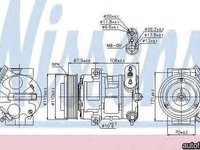 Compresor clima aer conditionat CHEVROLET AVEO hatchback T300 Producator NISSENS 89126