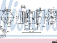 Compresor clima aer conditionat CHEVROLET AVEO limuzina T250 T255 Producator NISSENS 89221