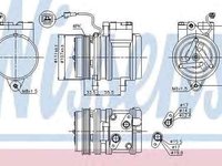 Compresor clima aer conditionat DAEWOO MATIZ KLYA NISSENS 89275