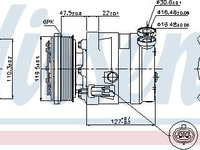 Compresor clima aer conditionat DAEWOO NUBIRA limuzina KLAJ NISSENS 89257