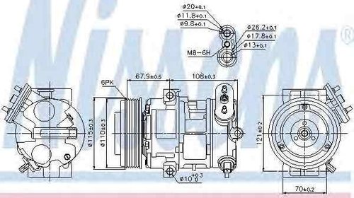 Compresor clima aer conditionat FIAT LINEA 32