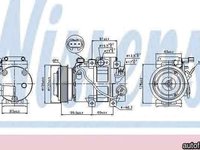Compresor clima aer conditionat HYUNDAI ix35 LM EL ELH Producator NISSENS 89305