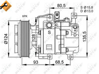 Compresor clima aer conditionat MAZDA 6 GG NRF 32408