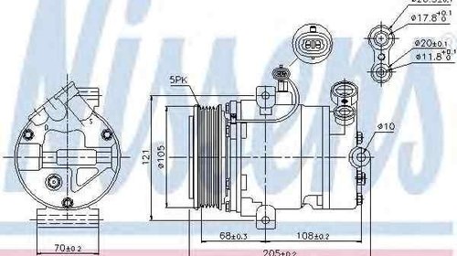 Compresor clima aer conditionat OPEL TIGRA Tw