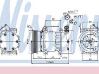 Compresor clima aer conditionat RENAULT CLIO II BB0/1/2 CB0/1/2 NISSENS 89064