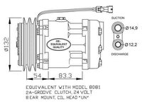 Compresor clima aer conditionat RENAULT TRUCKS Midlum NRF 32732