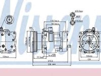 Compresor clima aer conditionat ROVER 400 hatchback RT NISSENS 89187