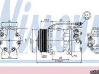 Compresor clima aer conditionat SCANIA PGRT - series Producator NISSENS 89035