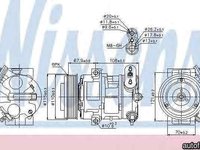 Compresor clima aer conditionat VAUXHALL CORSA Mk III D L8 Producator NISSENS 89126