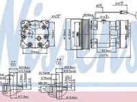 Compresor clima aer conditionat VOLVO FH 12 NISSENS 89411