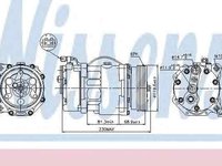 Compresor clima aer conditionat VW PASSAT 3A2 35I NISSENS 89040