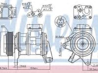 Compresor clima aer conditionat VW UP NISSENS 890087