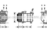 Compresor clima ALFA ROMEO 147 937 AVA LK009