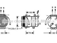 Compresor clima ALFA ROMEO 155 167 AVA LK010