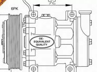 Compresor clima ALFA ROMEO 156 932 NRF 32113 PieseDeTop