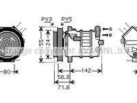 Compresor clima ALFA ROMEO 159 939 AVA LK107