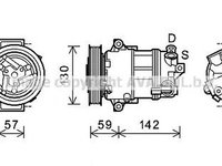 Compresor clima ALFA ROMEO GIULIETTA 940 AVA LK126