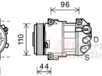 Compresor clima ALFA ROMEO GIULIETTA 940 VAN WEZEL 0100K125