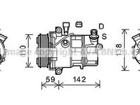 Compresor clima ALFA ROMEO MITO 955 AVA LK127