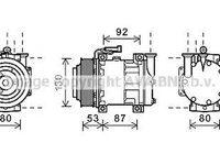 Compresor clima ALFA ROMEO SPIDER 916 916S AVA LK122