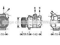 Compresor clima AUDI A1 Sportback 8XA 8XF 8XK AVA VWK220 PieseDeTop