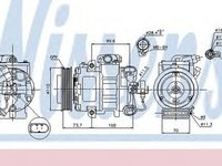 Compresor clima AUDI A2 8Z0 NISSENS 89026